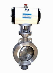 D973H、D973Y三偏心對夾硬密封電動蝶閥